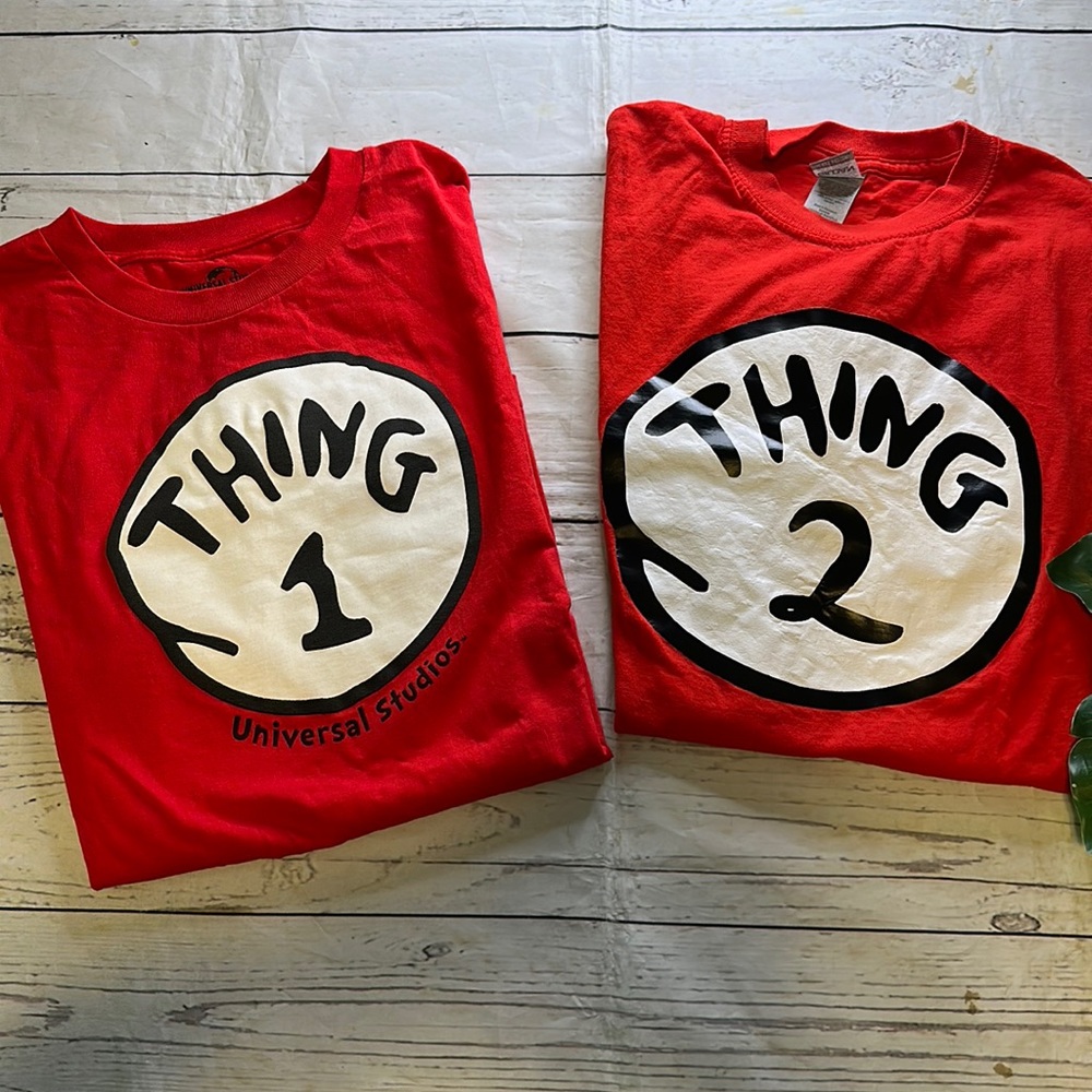 Thing one thing two matching tshirt